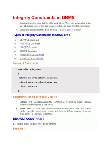 Image result for Referential Integrity Constraint DBMS