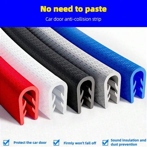 5M U Type Universal Car Door Edge Guards Trim Styling Moulding ...