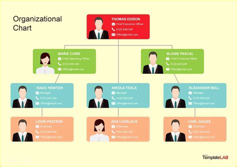 Organization Chart Template 的图像结果
