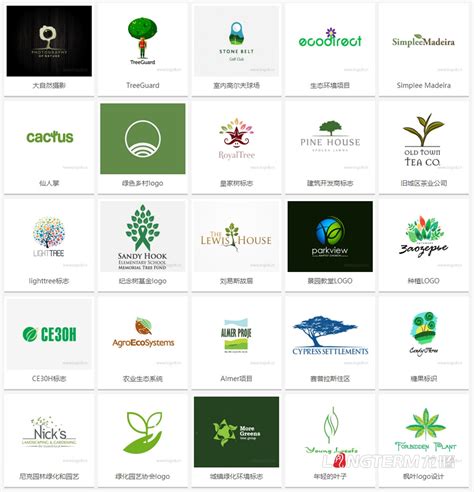 成都园林公司LOGO设计|园林景观设计公司品牌形象VI商标标志设计策划-创意设计-四川龙腾华夏营销有限公司
