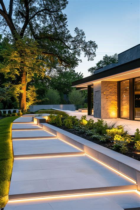 18 Modern Pathway Lighting Ideas 2024 | Garden path lighting, Modern ...