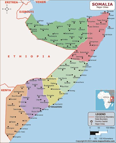Somalia Map Detailed