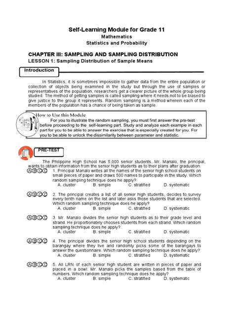 Sample and Sampling Distribution Statistics Chapter One 的图像结果