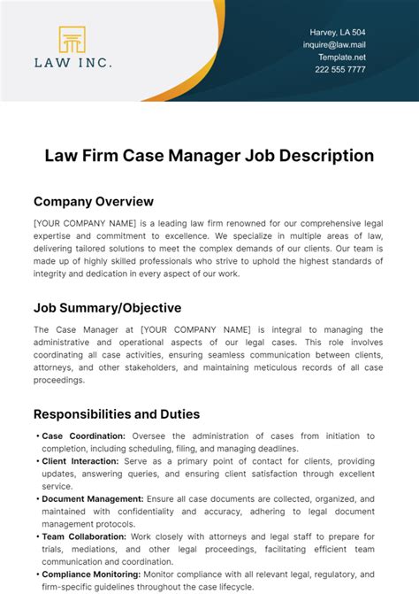Case Manager Job Details at Patricia Bartholomew blog