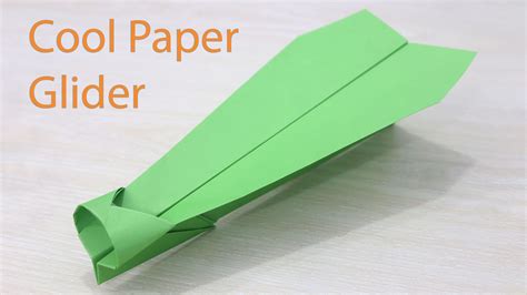 How to Make a Paper Airplane Glider