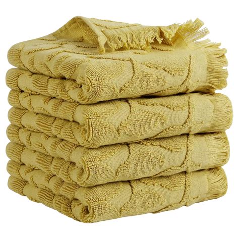 Jacquard Pattern Boho Decorative Hand Towels, Cotton Absorbent Soft ...