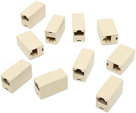 FEDUS 300 PCS RJ45 Cat5e Straight Network Cable Ethernet LAN Coupler ...