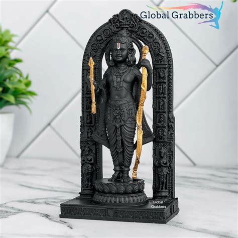 Buy Global Grabbers Polyresin 3D Ram Lalla Ayodhya Idol Online at Best ...