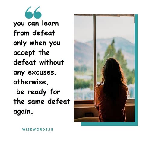 Accept your defeat | Learn from failure - Wise Words