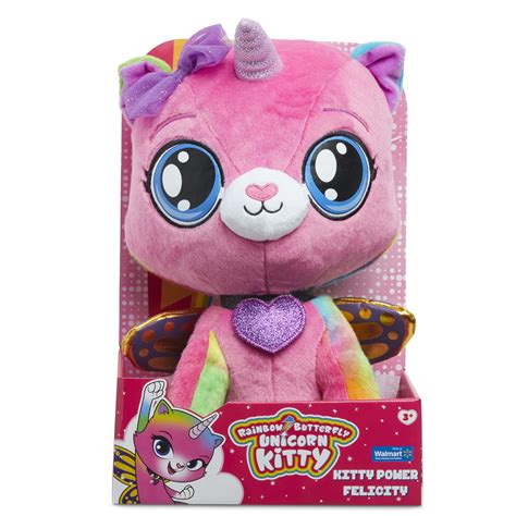 Rainbow butterfly unicorn kitty - 14" kitty power felicity plush ...