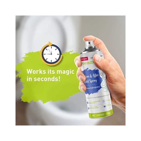 PeeBuddy Odour & Germs Eliminating Before & After Toilet Spray - 100 ml ...