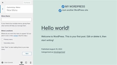 WordPress Menu Tutorial 的图像结果