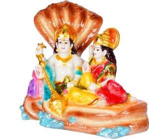 The Razzle Box Lord Laxmi Vishnu Marble Idol Vishnu statueTemple Decor ...