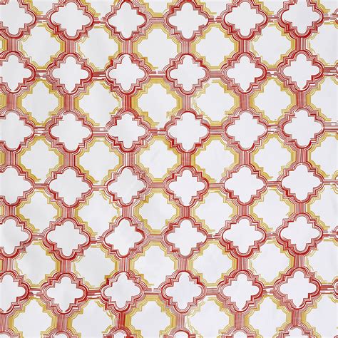 Buy Mekong White Printed Shower Curtain with Hooks - 180x180cm from ...