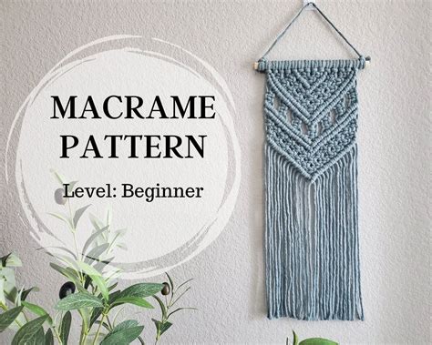 Image result for Macrame Wall Hanging Patterns Beginners Using 6Mm Cord