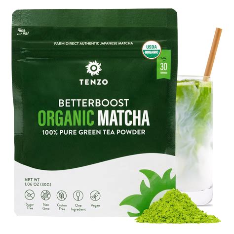 Amazon.com: Tenzo Matcha Green Tea Powder - USDA Organic Premium Grade ...