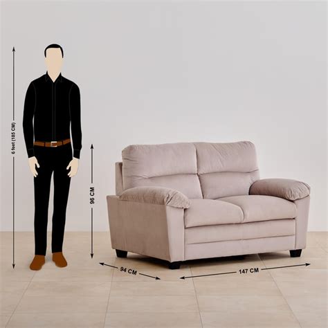 Buy Helios Mojo Velvet 2-Seater Sofa - Greige from Helios by Home ...