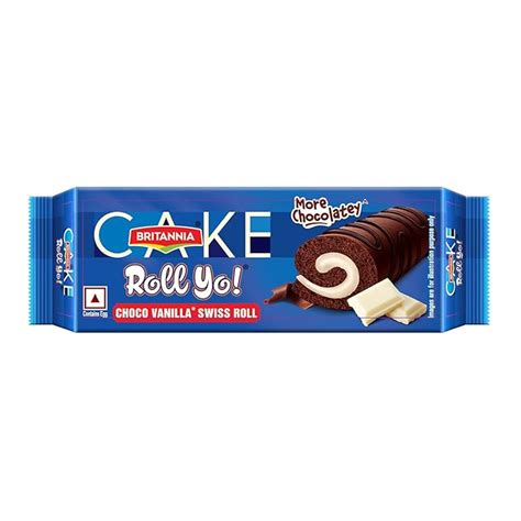 Britannia Cake Roll Yo! Choco Vanilla Swiss Roll, 24g / 27g (Weight May ...