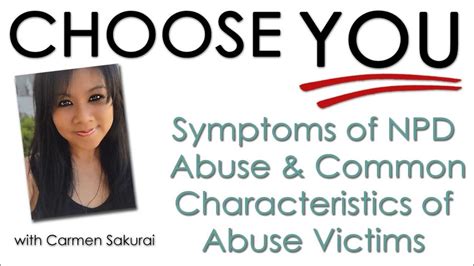 13. Symptoms of NPD Abuse and Common Characteristics of Abuse Victims ...