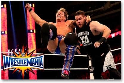 WrestleMania 33 Official Wall Poster - Chris Jericho vs. Kevin Owens ...