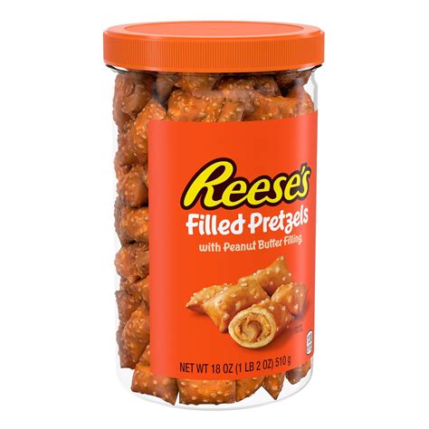 Amazon.com : Reese's Filled Pretzels, Peanut Butter Pretzel Nuggets ...