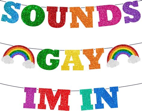 Amazon.com: Pride Decorations Banner Need DIY Sounds Gay Im In Banner ...