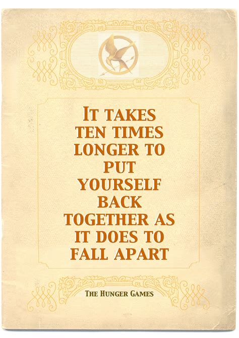 A4/A5 Poster of The Hunger Games Quote