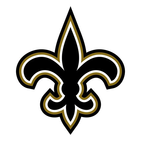 New Orleans Saints Logo Black and White image for Free Download