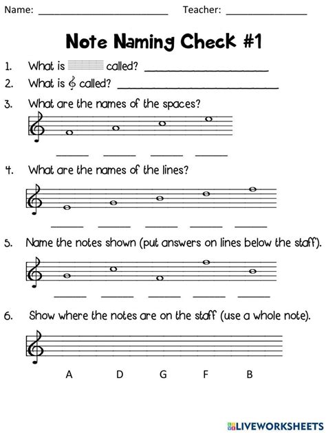 Image result for Note Identification Worksheet