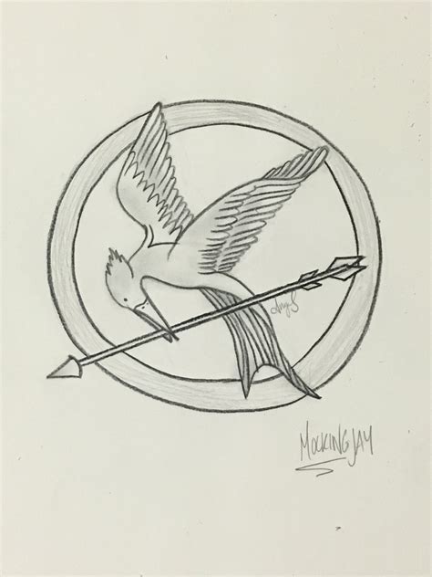 Catching Fire Mockingjay Drawing