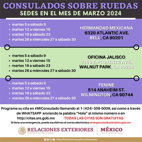 ¿Dónde estará el consulado sobre ruedas en marzo de 2024?