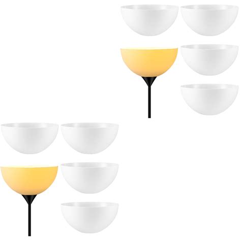 HOMEMAXS 8 Pcs Floor Lampshades Bowl-shape Lamp Shades Replacement ...