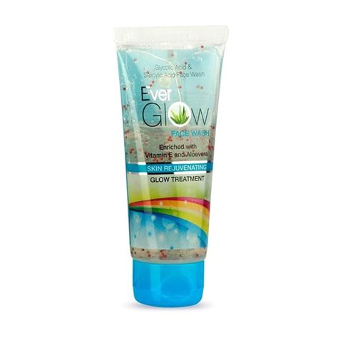 Cutis Biologicals Ever Glow Face Wash - 1% Salicylic Acid, 2% Glycolic ...