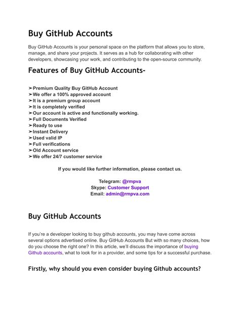 PPT - Buy GitHub Accounts__RMPVA PowerPoint Presentation, free download ...