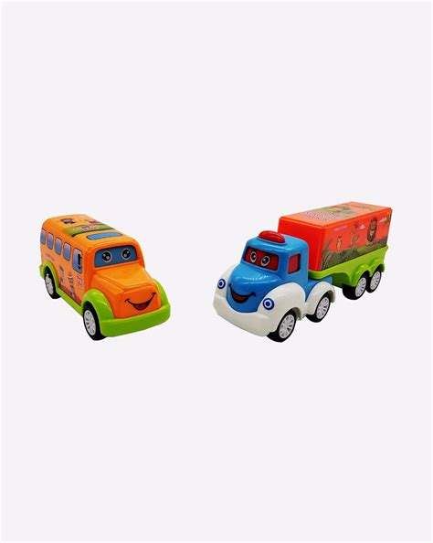 Pack of 7 Mini Pull Back and Go Friction Powered Vehicles Toys | LOTB1 ...