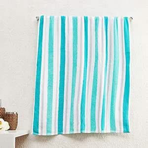 Home Centre Mekong Striped Rectangular Cotton Bath Towel - Blue ...