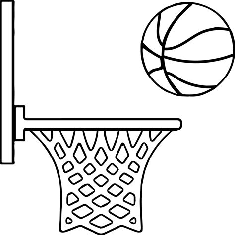 Basketball Hoop Line Drawing 的图像结果