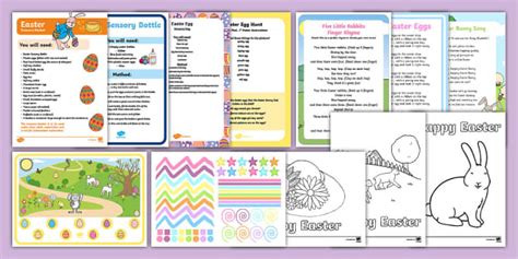 EYFS Easter Resource Pack (Ages 0-2) (teacher made) - Twinkl