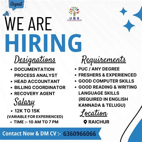 UNIVERSAL BUSINESS SOLUTIONS on LinkedIn: #ubs #ubsjobopenings # ...