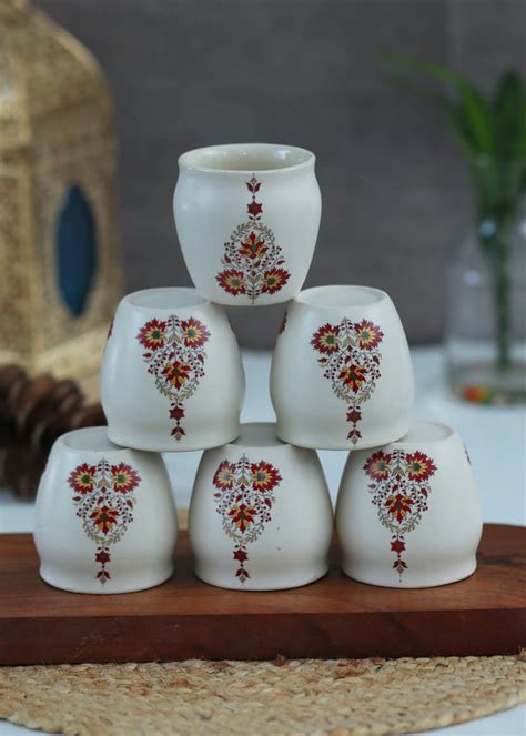 Get Indo-Arabic Tea Kulhad - Set of 6 at ₹ 899 | LBB Shop