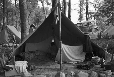 Migrant Worker Camp 1937 Nan Open Tent in A Blueberry Pickers Camp Near ...