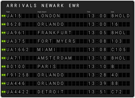 Newark Liberty Airport Arrivals [EWR] Flight Schedules & EWR arrival