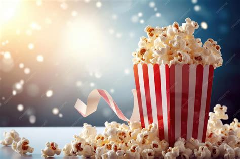 Premium Photo | Movie Popcorn isolated on white with clipping path