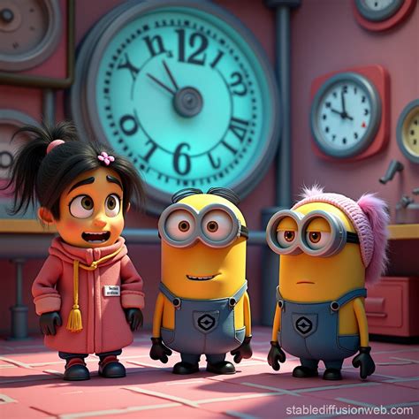 Despicable Me Lab Minions Margo Edith Agnes | Stable Diffusion Online