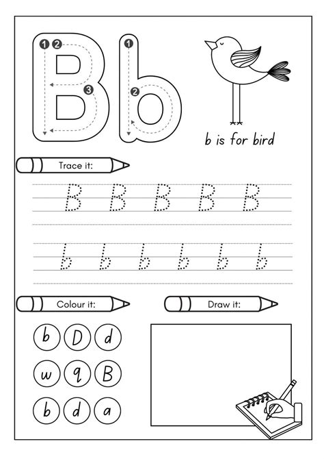Letter B Activities for Toddler, Preschool & Kindergarten Printable PDF