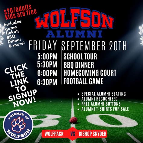 2024 Wolfson Alumni Homecoming Reunion, Samuel W. Wolfson High School ...