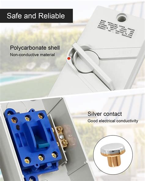 JUFWKO 3 Pole Enclosed Motor Disconnect Switch 63A 440V, 3 India | Ubuy