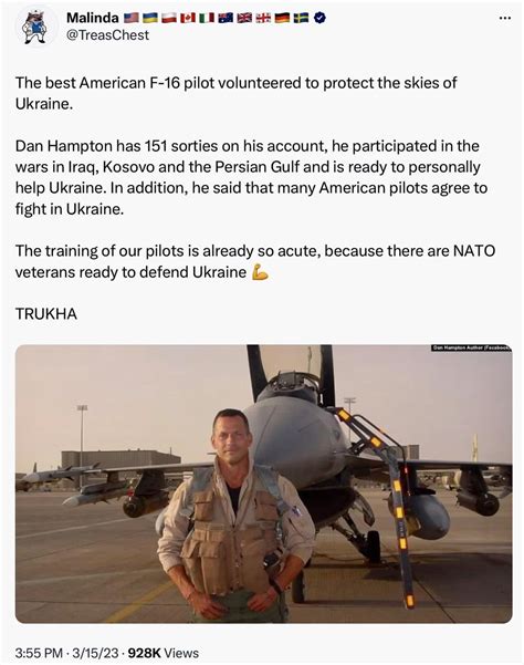 Retired Lt Colonel Dan Hampton, call sign Two Dogs in an interview with ...