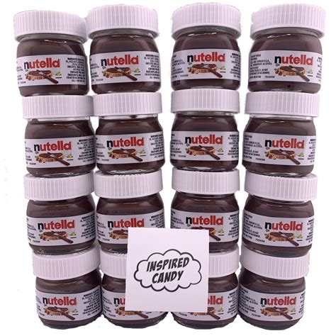 Mini nutella jars 16 pack of 0 88oz glass nutella mini jars by inspired ...