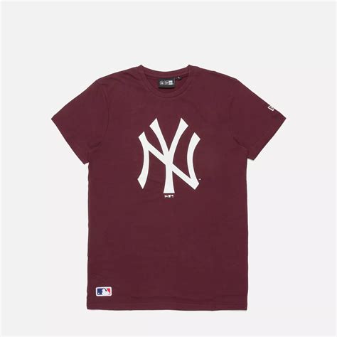 New Era MLB NY Yankees Team Logo T-Shirt Maroon - 3XL Regular Fit - T ...